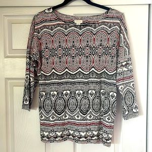 𝅺chico’s blouse.  Size 1 (M).